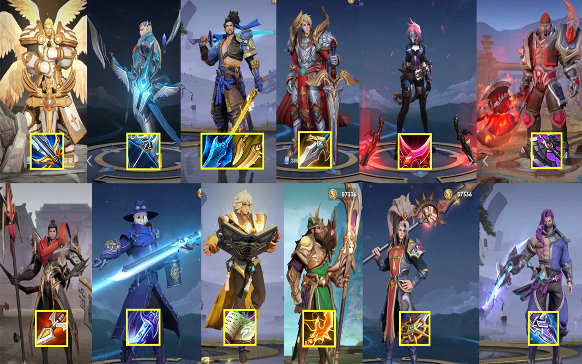 王者荣耀李信双形态通用出装铭文,王者荣耀英雄用的都是什么武器