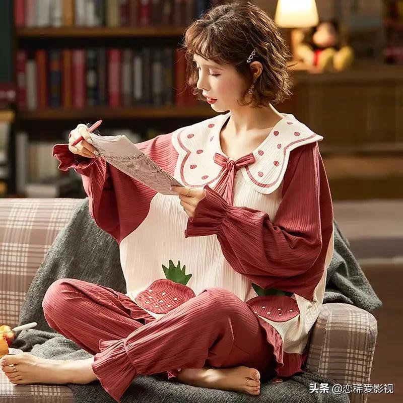 睡衣家居服简约大气,家居服睡衣可外穿的奢华品