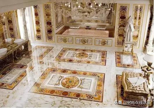 仿水刀和真水刀拼花的区别,设计师讲解水刀拼花效果