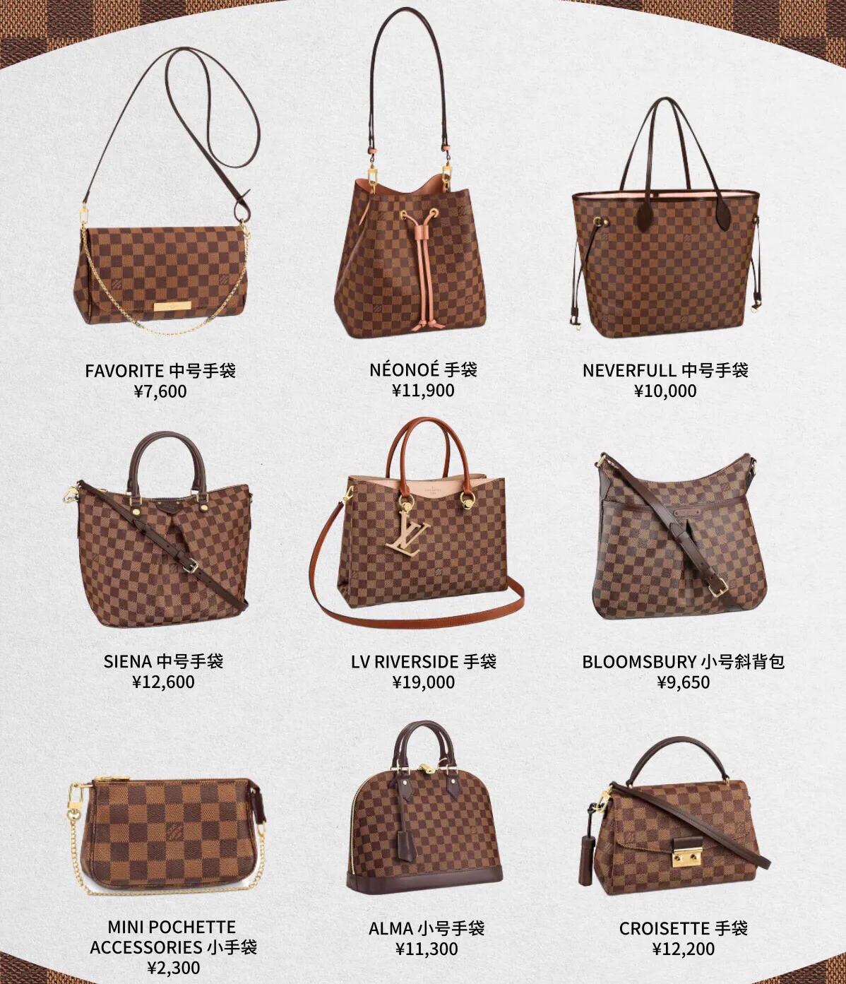7大色系69款LV经典款包包大合集