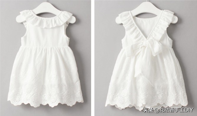 萌娃小裙子,女小童棉绸连衣裙裁剪教程