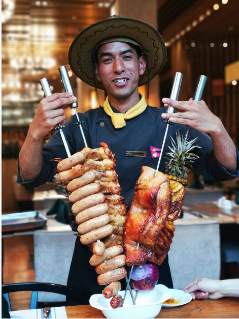 成都温江的一颗明珠，海鲜自助餐+巴西烤肉，还有猪猪侠来啦