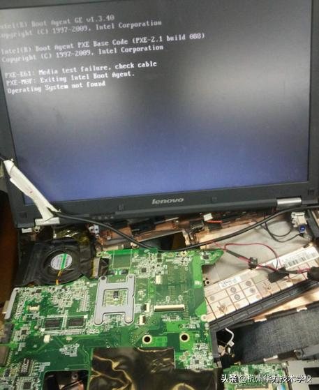 维修联想E46A不亮机挡内存故障-杭州华力学校