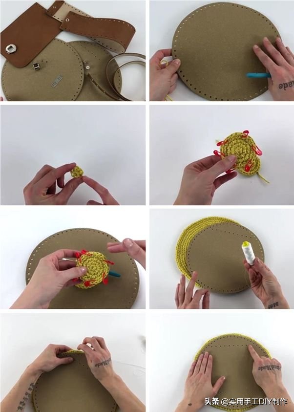 各种圆包包的钩织教程,多种漂亮包包的钩织图解