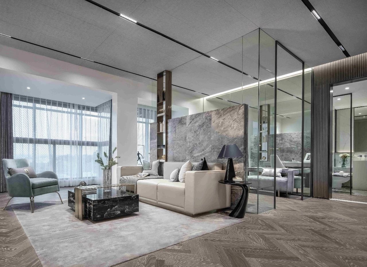 距离拥有一个爱马仕橙的家,不需要过多的费用,只需一片岩板设计