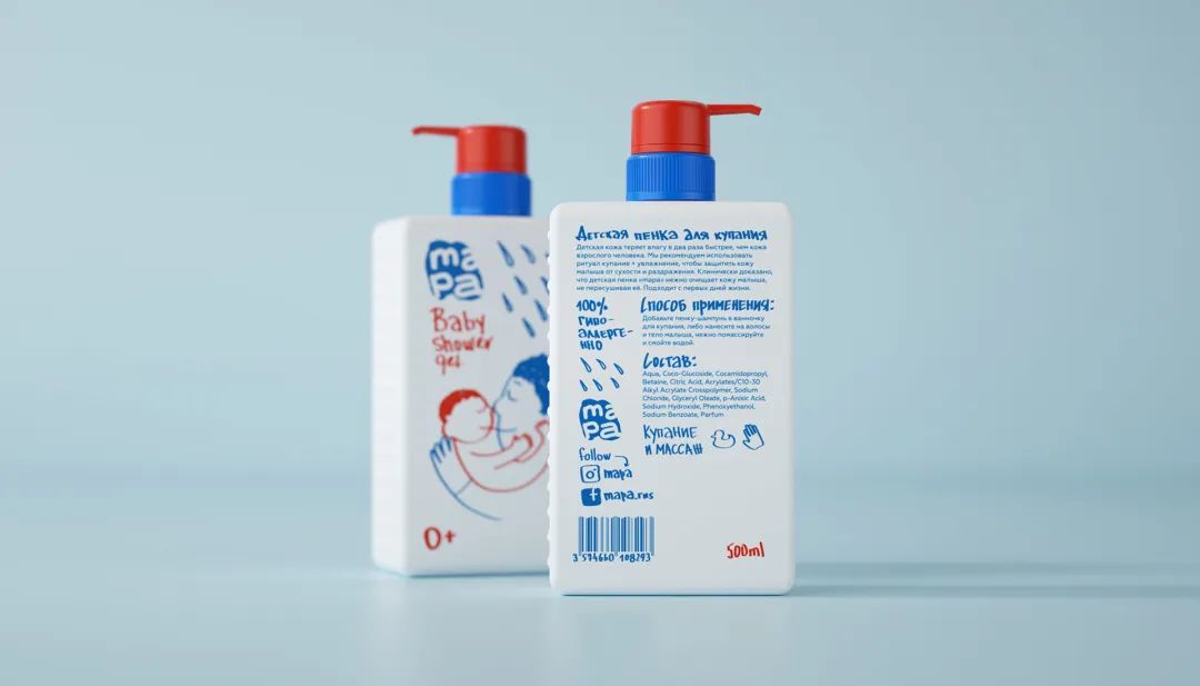 这5组利用IP形象结合产品的婴幼儿洗护包装，很萌！