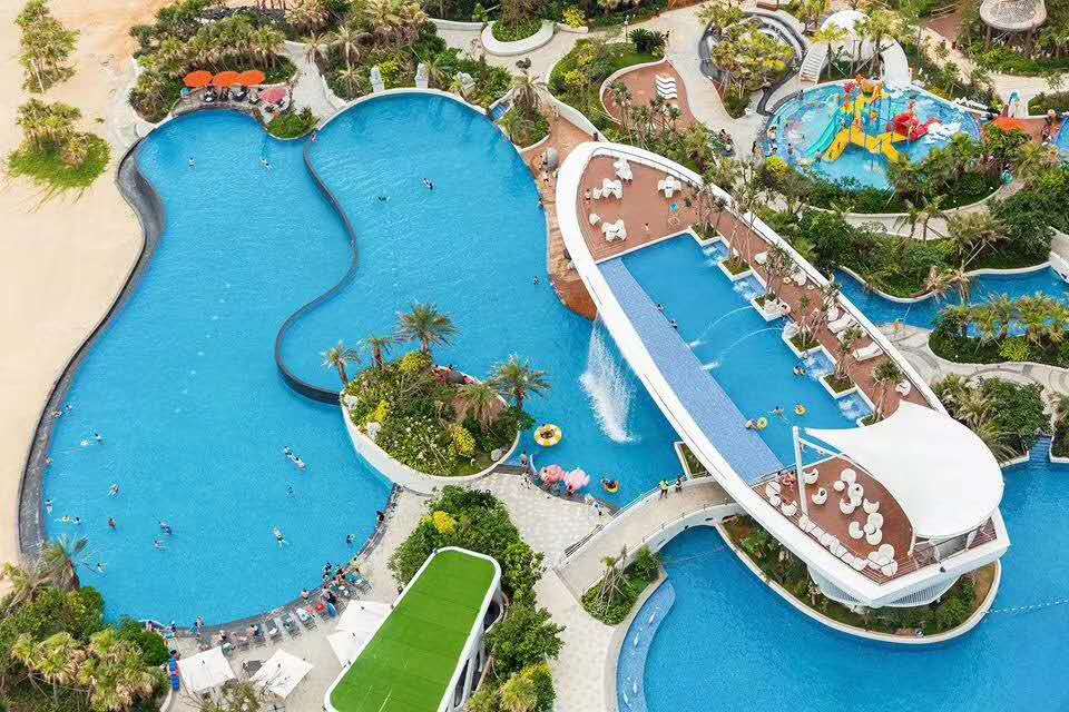 6200平泳池,1200平米小型无边泳池