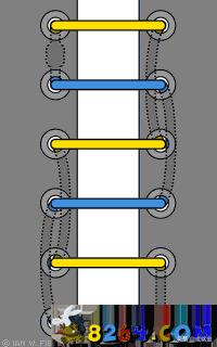 鞋带系起来不好看,鞋带系法不掉教程
