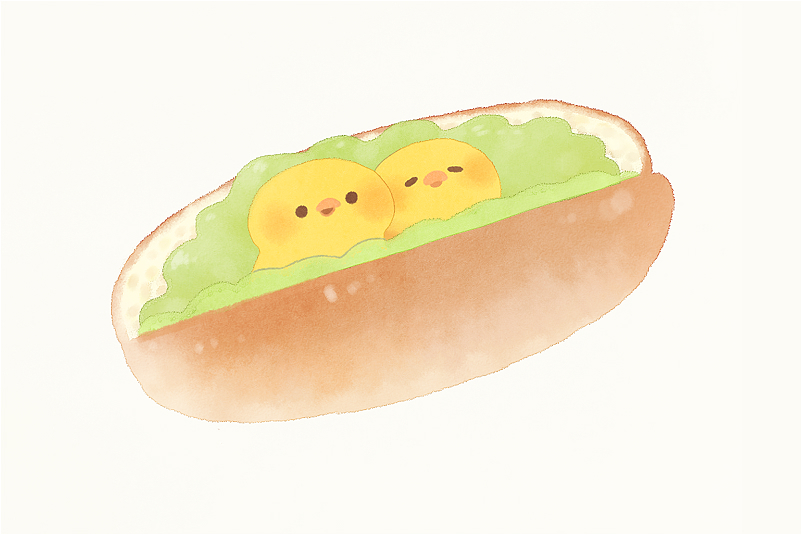 100个水彩美食插画,奈良美食插画