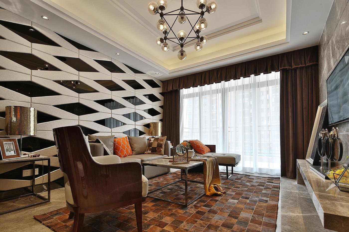 叠层现代轻奢风格装修,现代简约轻奢风格全屋装饰搭配