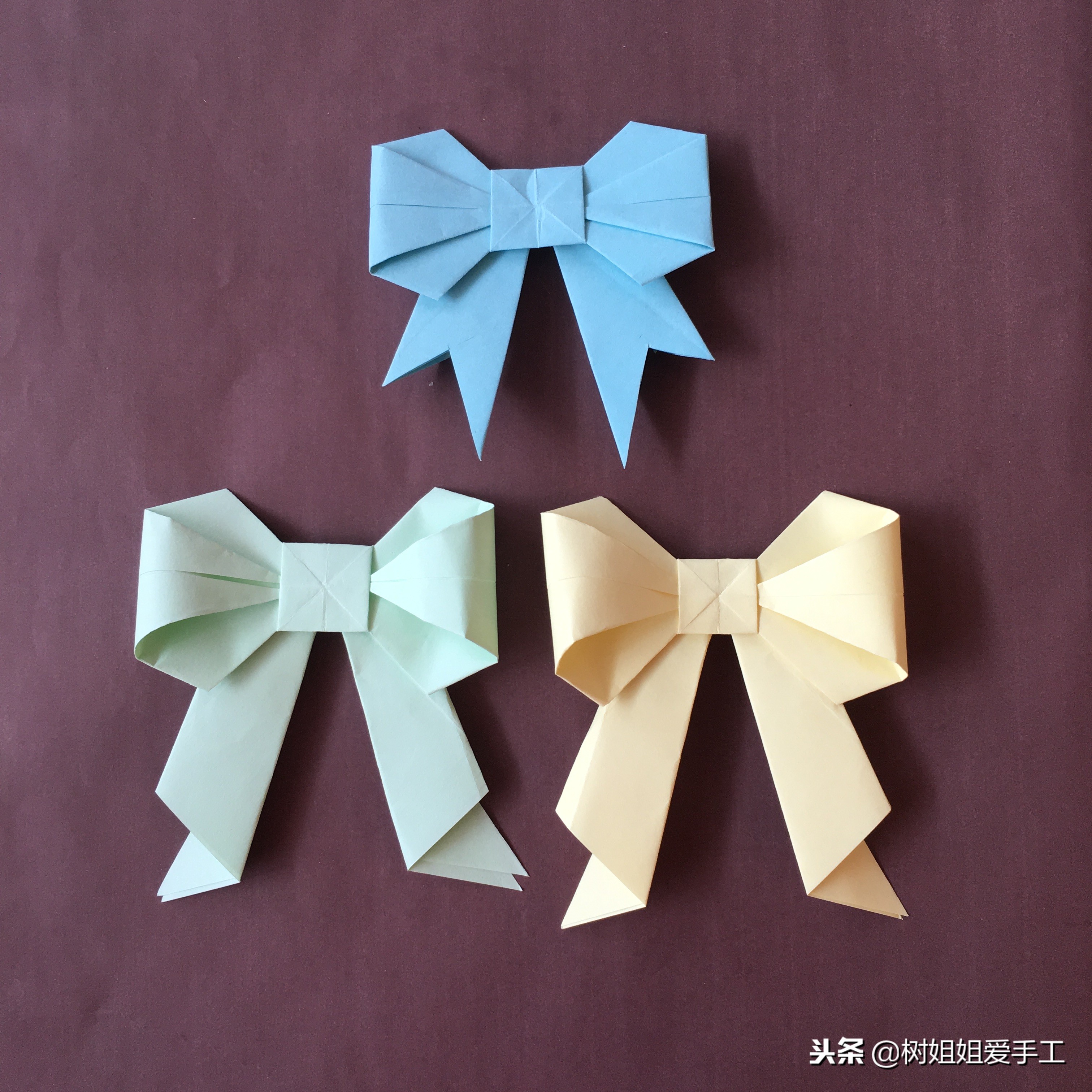 折纸蝴蝶结的教程大全简单又漂亮,简单的蝴蝶结折纸教程