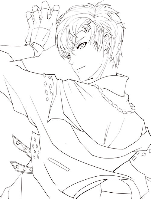 绘画线不流畅,绘画线稿上色教程