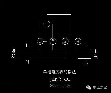 单相电子式电度表接线方法视频,dd1699型单相电度表如何接线