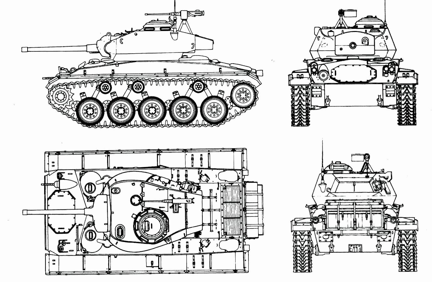 m24霞飞轻型坦克的火炮射程,二战美国m24霞飞轻型坦克