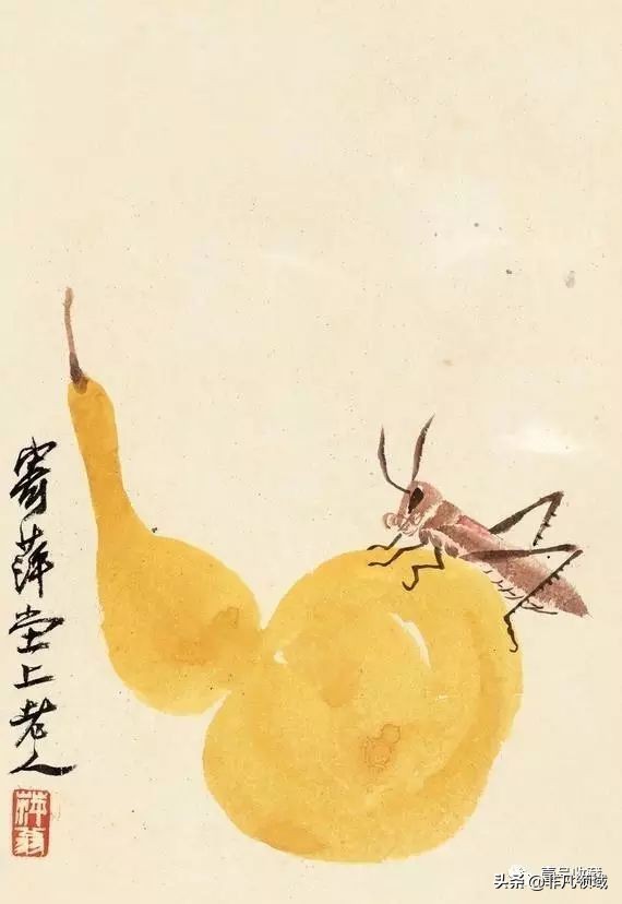 齐白石葫芦作品,齐白石葫芦寓意