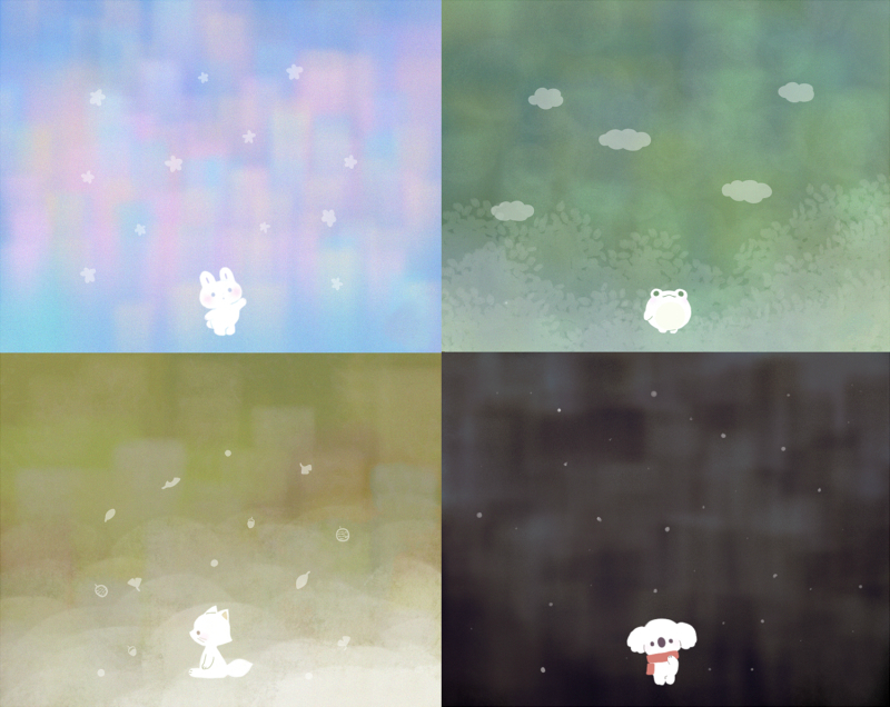 兔兔可爱插画,ayu日语