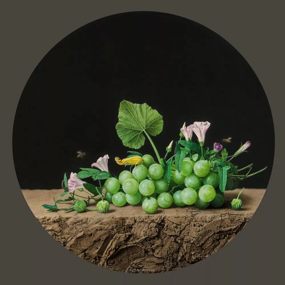 中国写意油画双年展高清作品集,国韵经典油画第五届