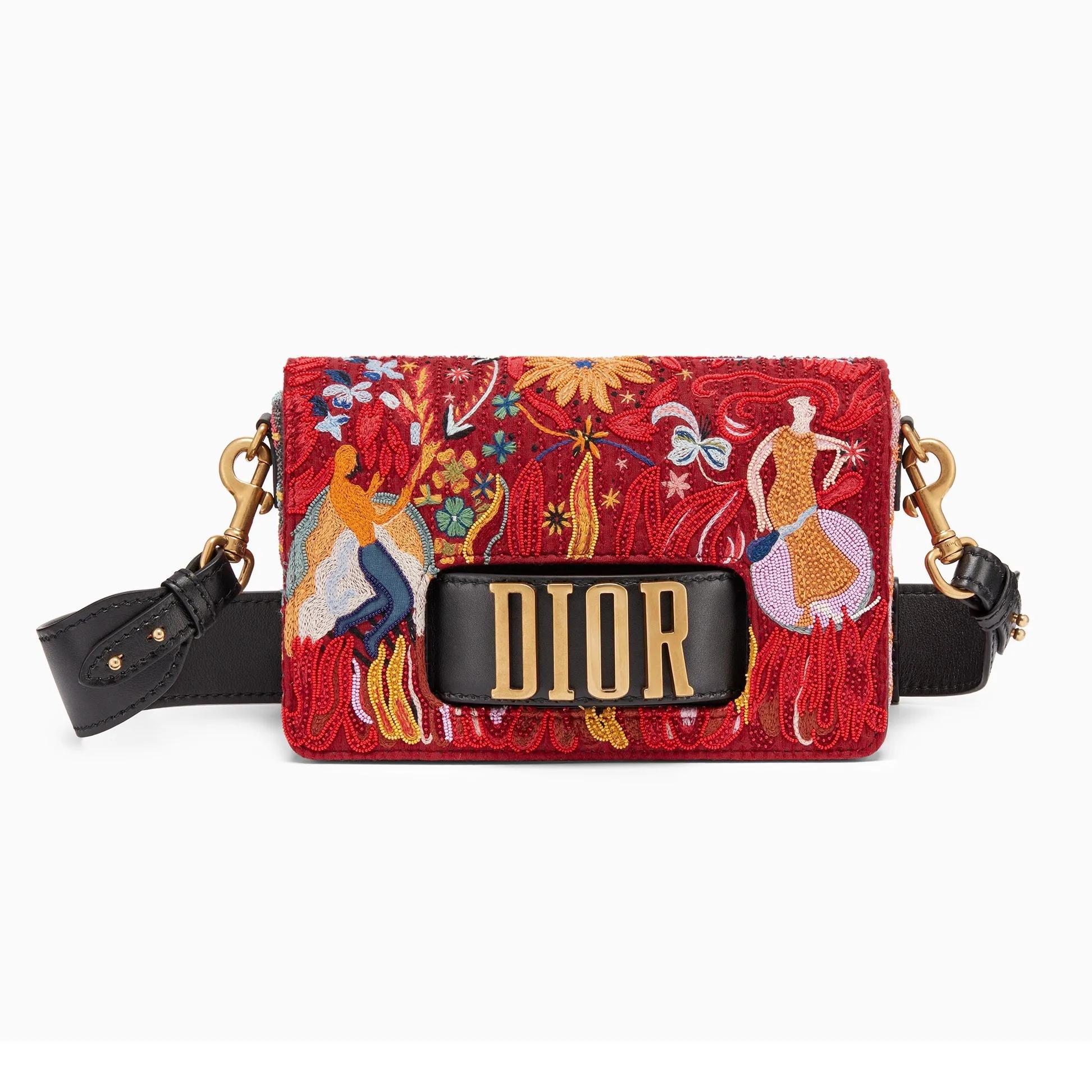 ladydiormilly手袋,dior刺绣字母包袋