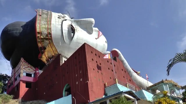 深山里的卧佛,隐藏在缅甸大山里的卧佛