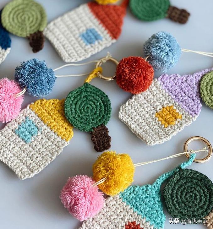 简单漂亮的小包包钩针教程,韩国钩针钩桌布花样教程