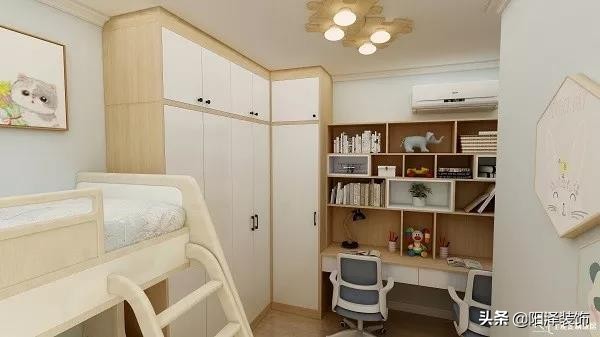 13平方儿童房设计轻奢,小户型童趣儿童房