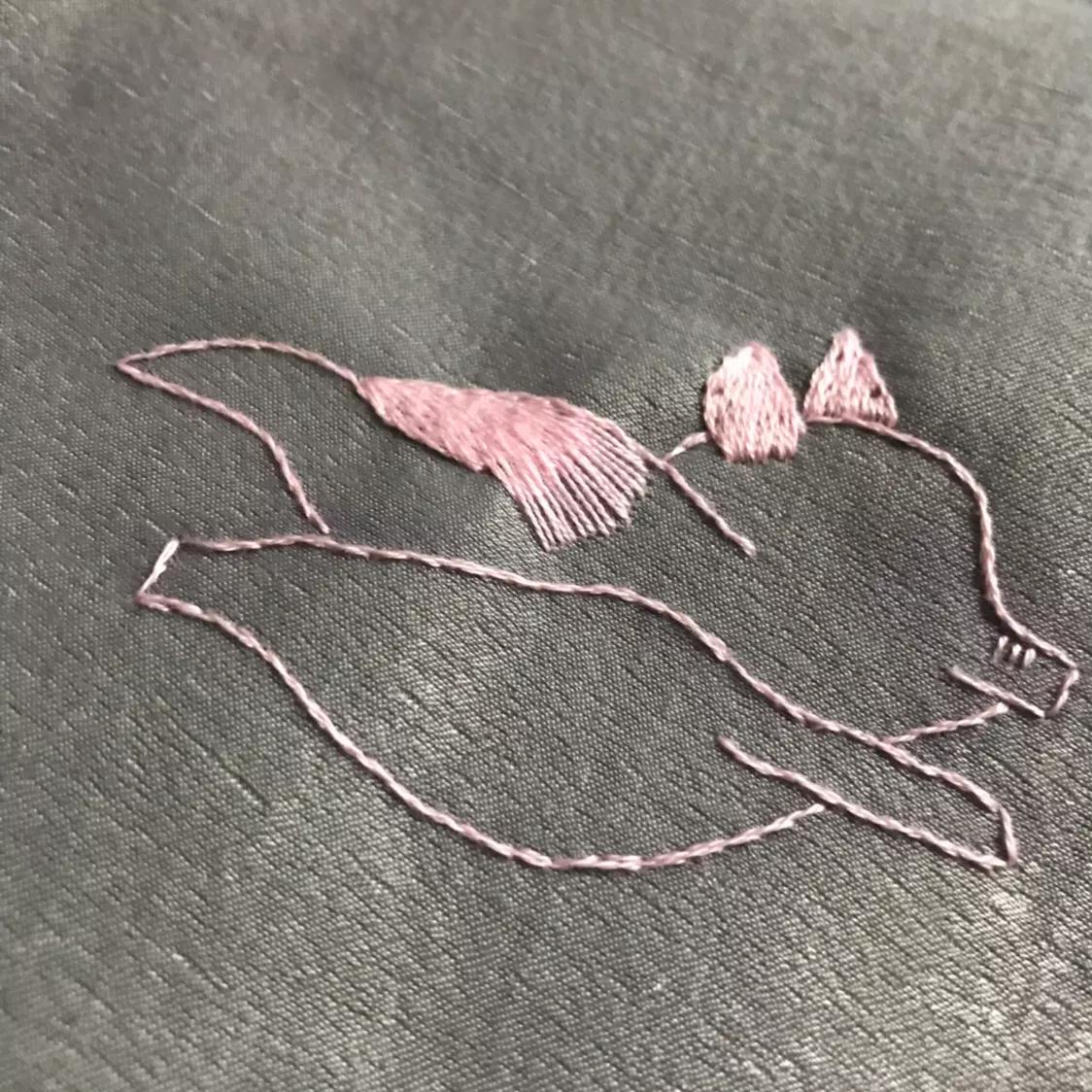 小虎头刺绣教程,刺绣金猪的图案教程