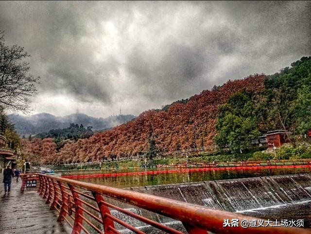 在冬天里看遵义湘江河上的秋色