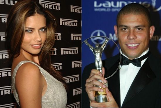 足球运动员和维密天使,维密天使和球星