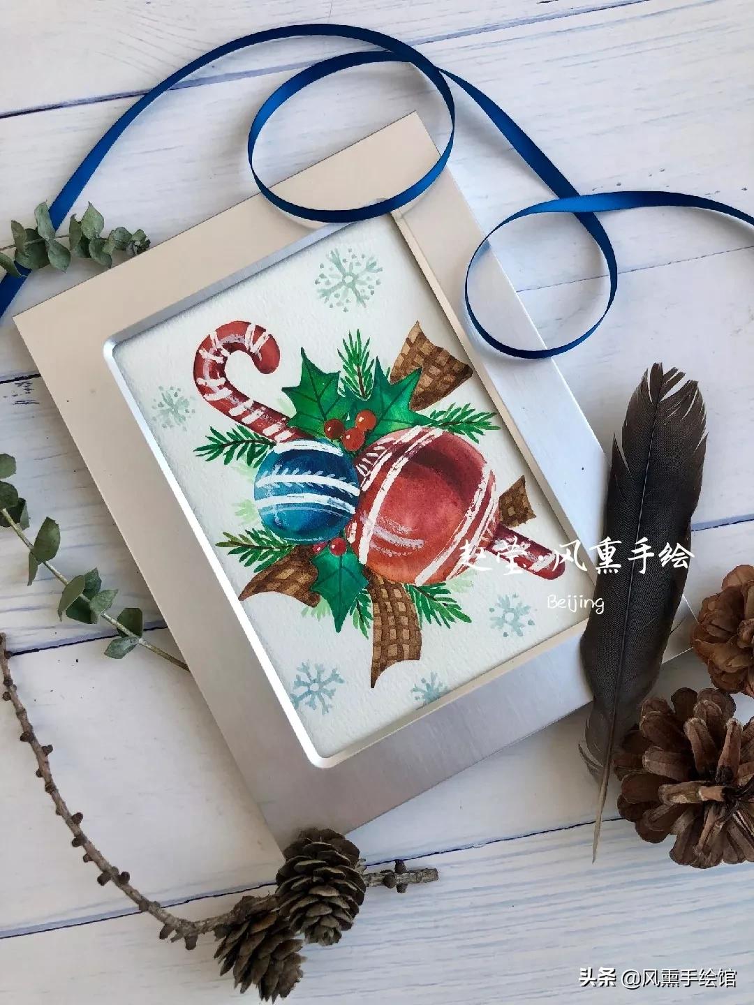 怎么画个贺卡送给圣诞老人,画圣诞贺卡的图片大全简单