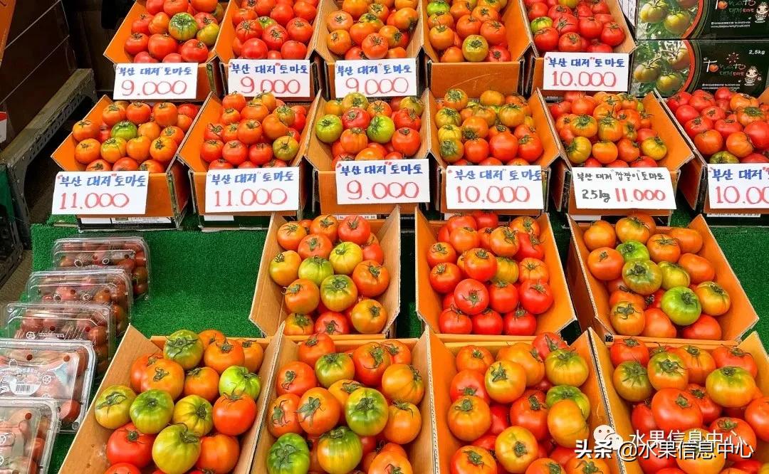 韩国的蔬菜水果批发市场,韩国最便宜的苹果水果