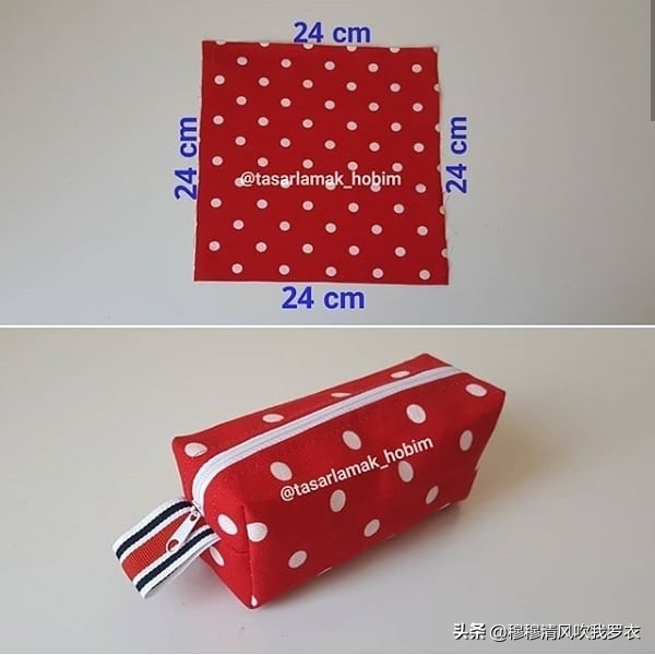 一看就会的折纸手工diy,手工化妆包制作教程