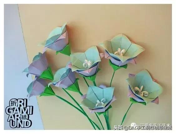 各种折纸花教程,折纸郁金香花的折法