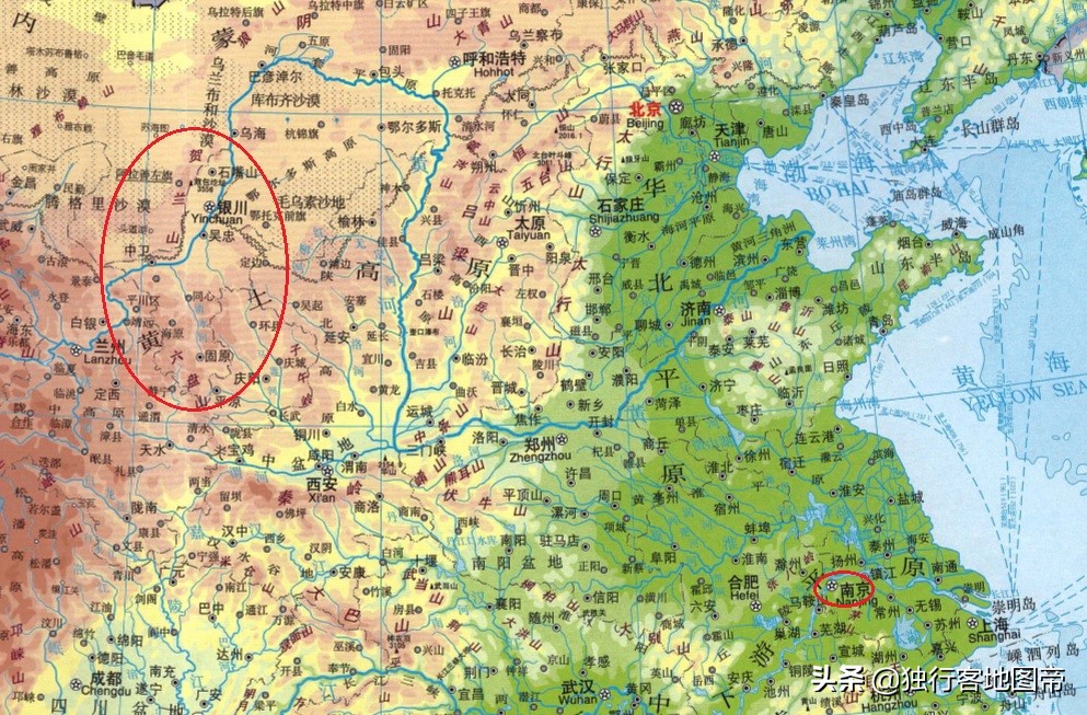 南京和宁夏地图,南京和宁夏