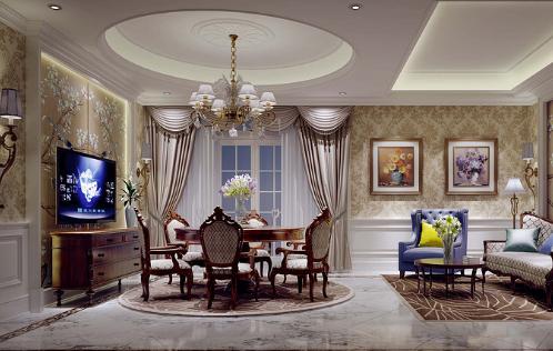 浪漫轻奢280平大平层,浪漫奢华法式装修