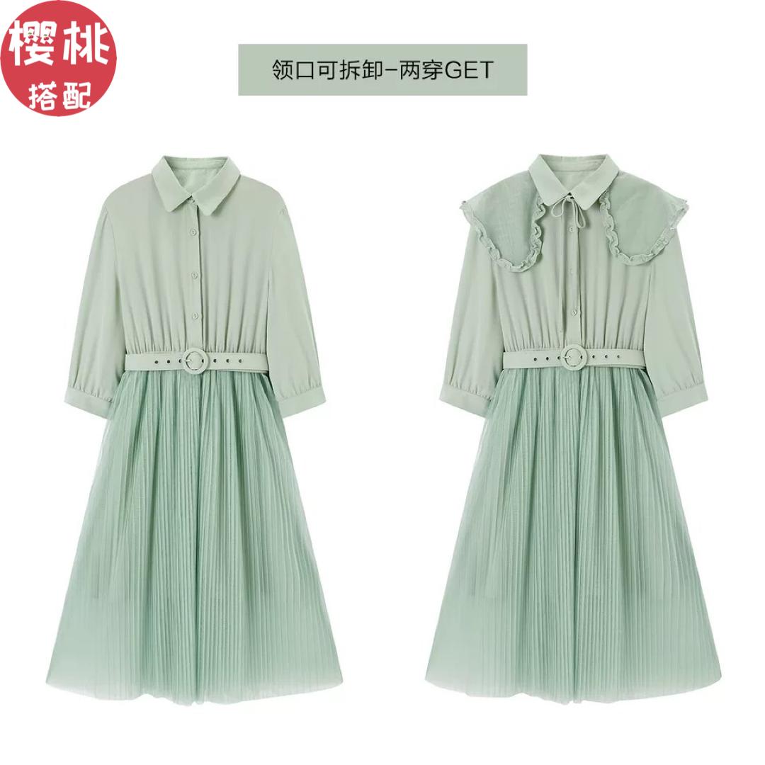 太平鸟新中式女装国潮,太平鸟新款夏季圆领国潮