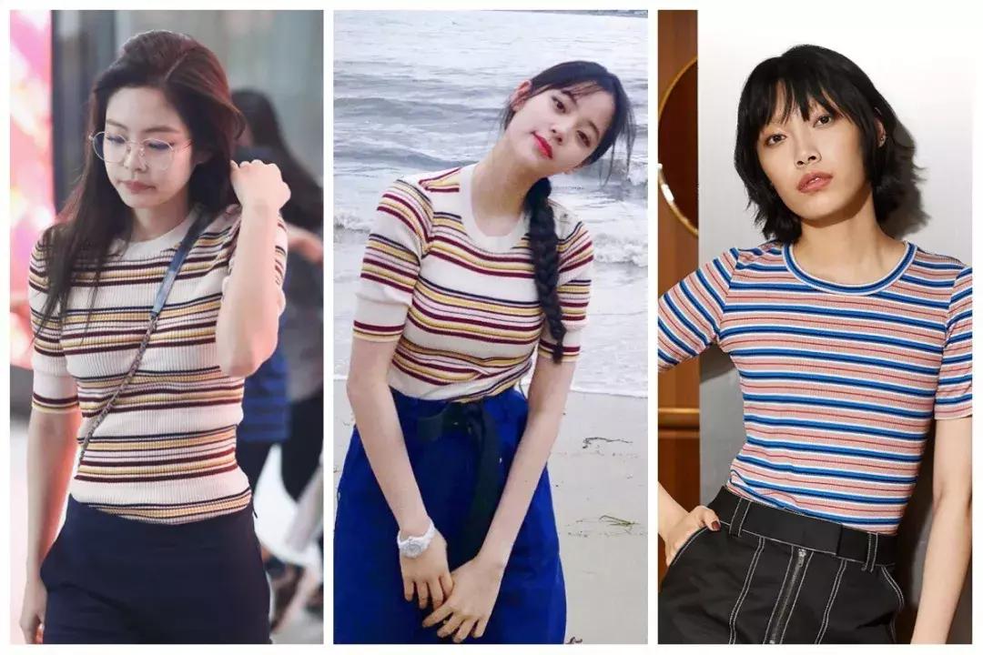 今年流行的明星同款t恤,明星同款时髦休闲t恤