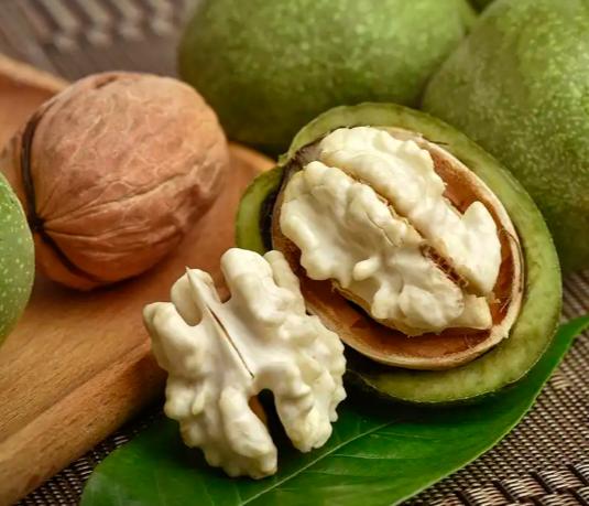 百年老树鲜核桃清香脆甜特别嫩,好吃到停不下来的野生山核桃