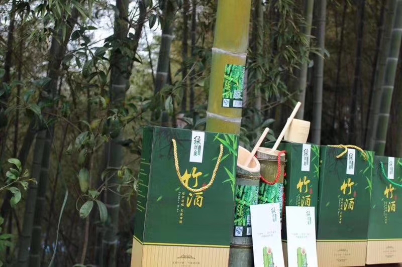 绿韵泉竹酒图片,绿韵泉活竹酒洛宁