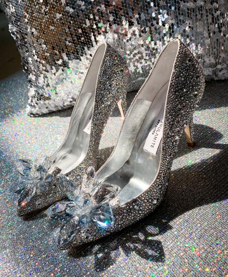 时尚水钻婚鞋,婚鞋施华洛