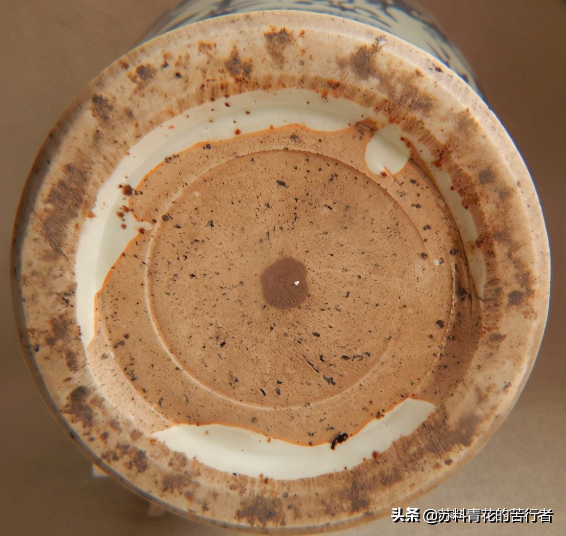 仿苏麻离青料青花瓷值钱吗,苏麻离青料瓷器底足图片大全