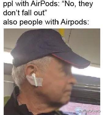 airpods戴耳朵上老是掉,airpods戴耳朵上总掉