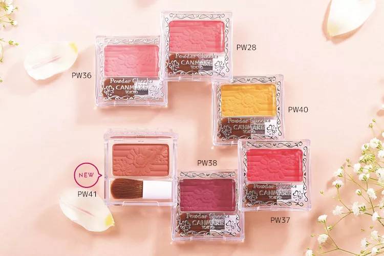 canmake腮红推荐试色,canmake腮红推荐色号粉粉嫩嫩的