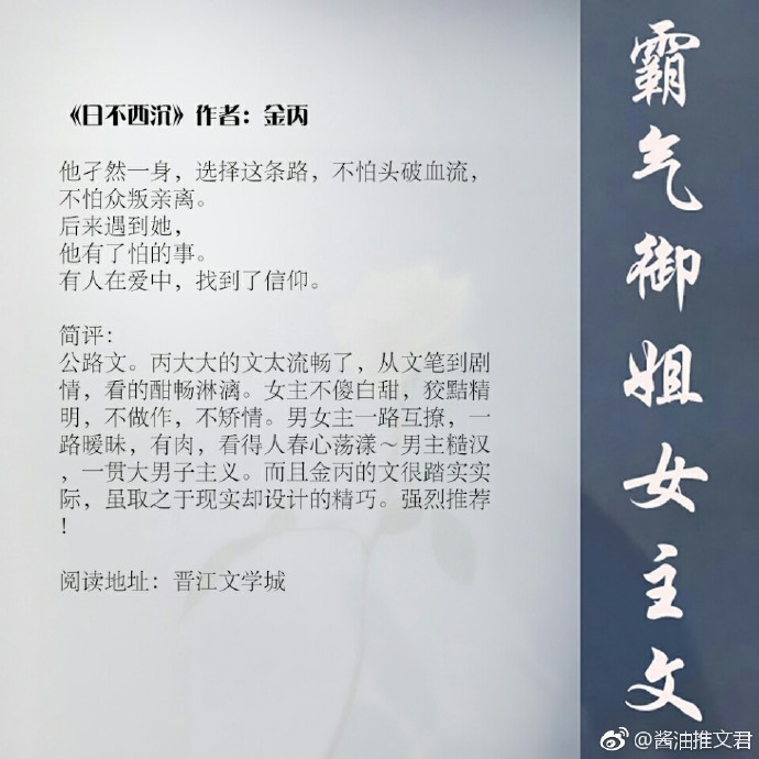 强推超好看言情,女主霸气御姐型的小说