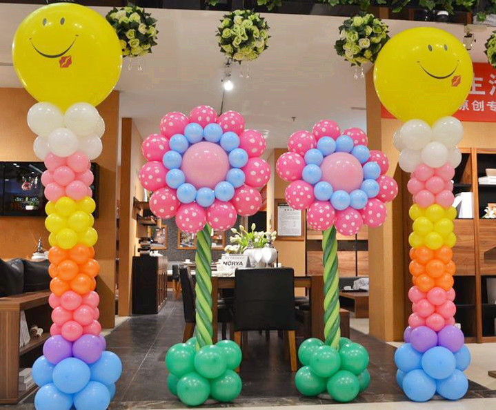 气球装饰简单使用技巧,气球装饰造型图案