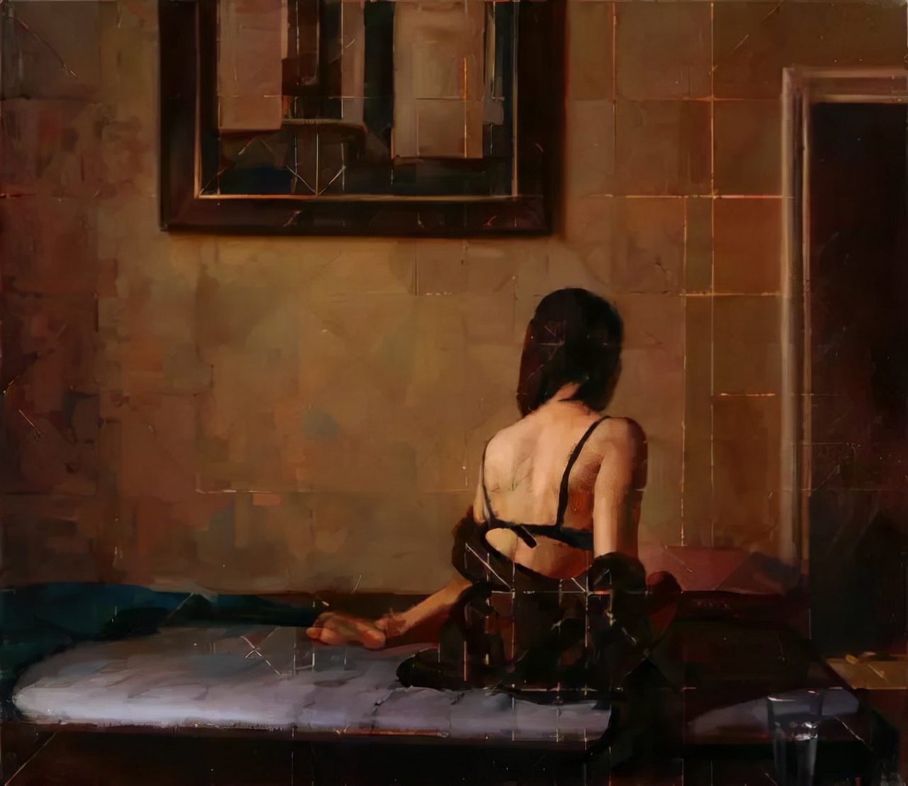 画家纯手绘油画,现实主义人物油画作品欣赏