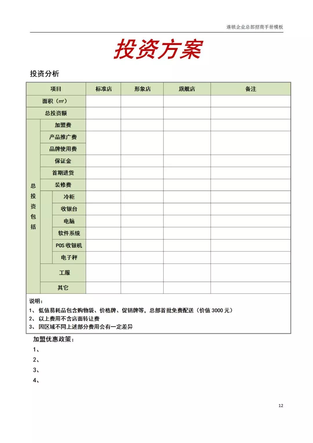 连锁品牌招商加盟宣传册,加盟连锁招商方案ppt模板