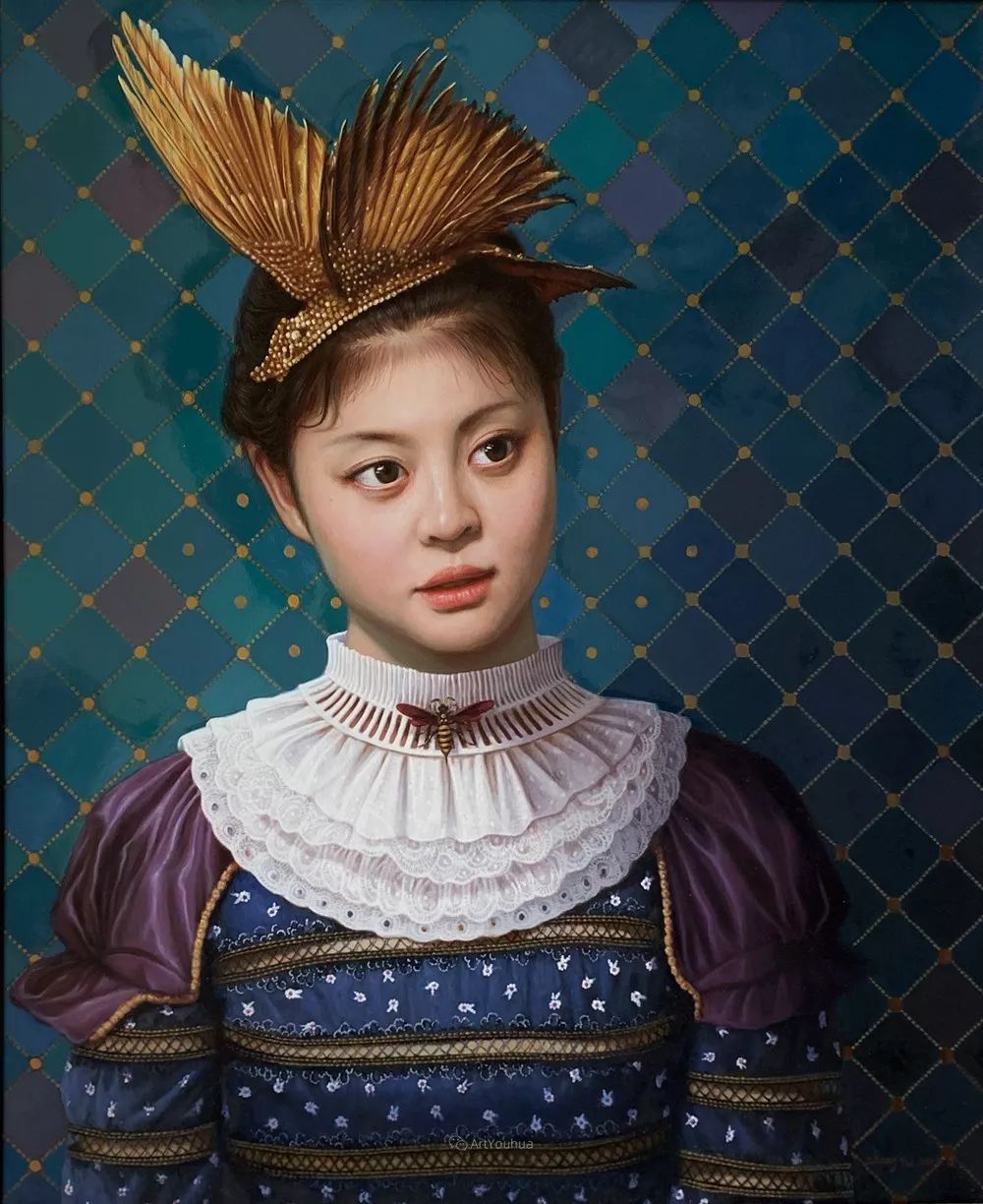 中国写意油画双年展高清作品集,国韵经典油画第五届