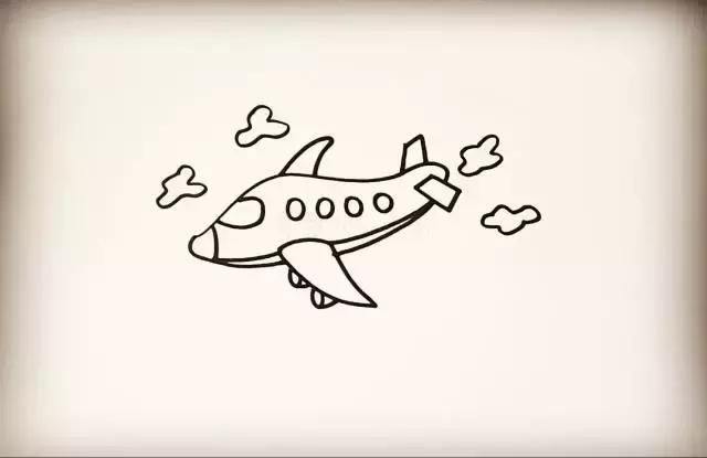 飞机简笔画中国机长,飞机简笔画100种
