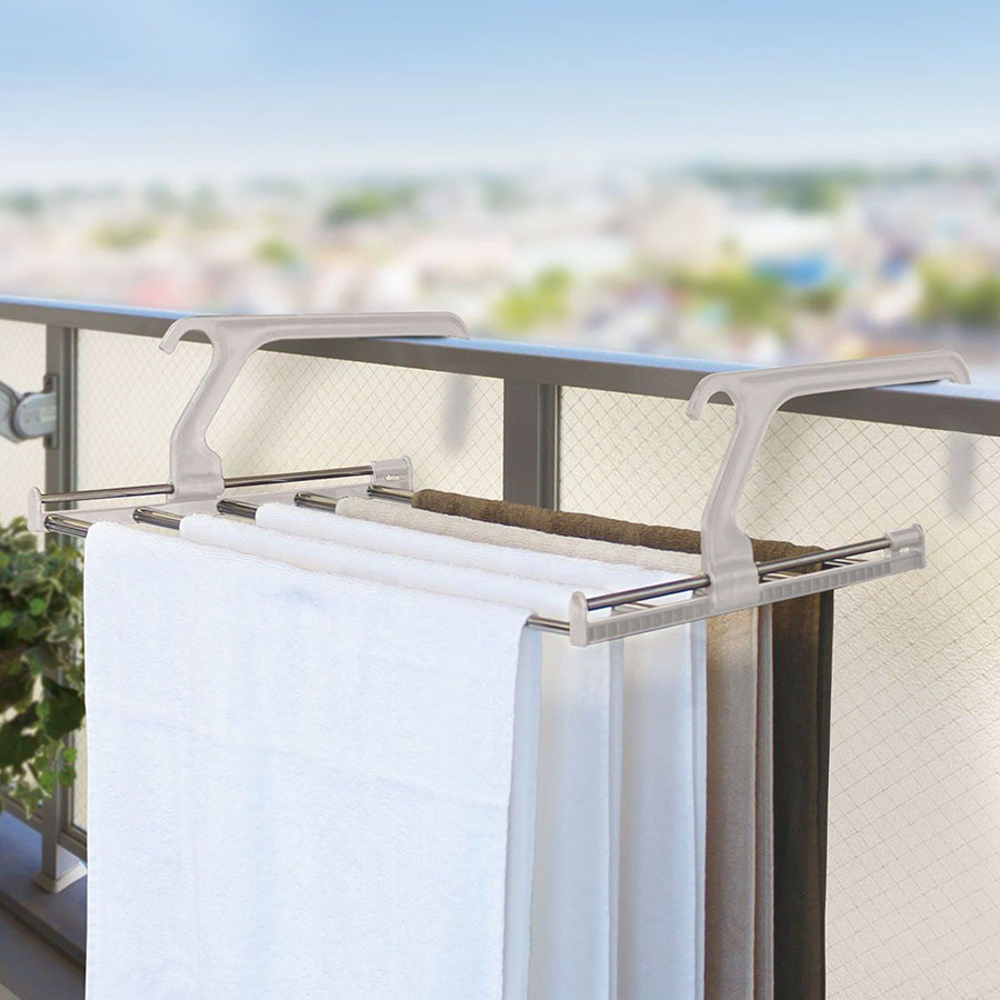 日式小型阳台晾衣,阳台晾衣简单又实用