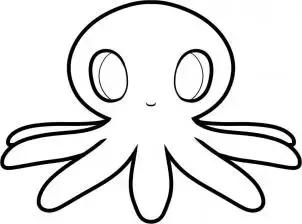 大王乌贼vs巨型章鱼简笔画,简笔画小章鱼的画法